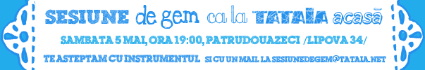 SESIUNE de GEM ca la TATAIA acasa #3 SESIUNE de GEM ca la TATAIA acasa #3